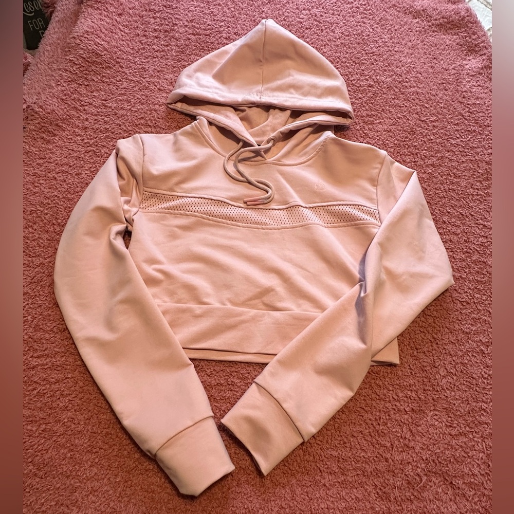 NWOT - Ryderwear Blush Cropped Hoodie